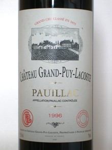 Ch. Grand Puy Lacoste Pauillac 1996 - Rockwood & Perry (en-US)